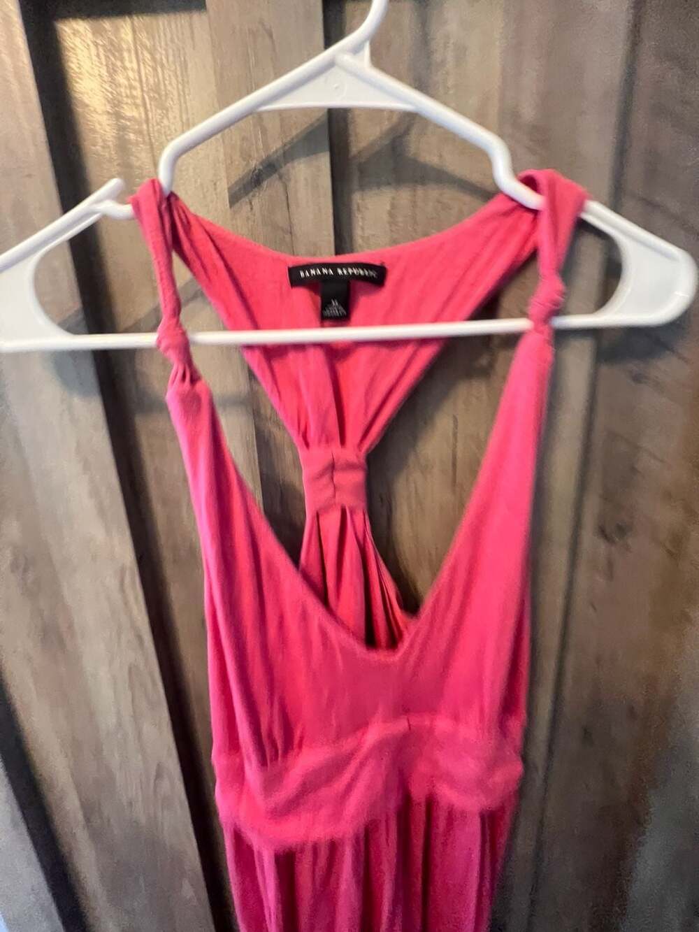 Banana Republic Pink Racerback Maxi Dress Size M